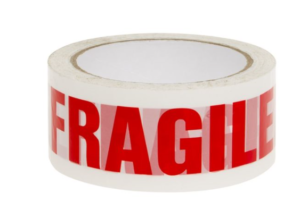 Fragile packing tape